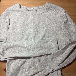 Women’s heather grey Abercrombie bodysuit